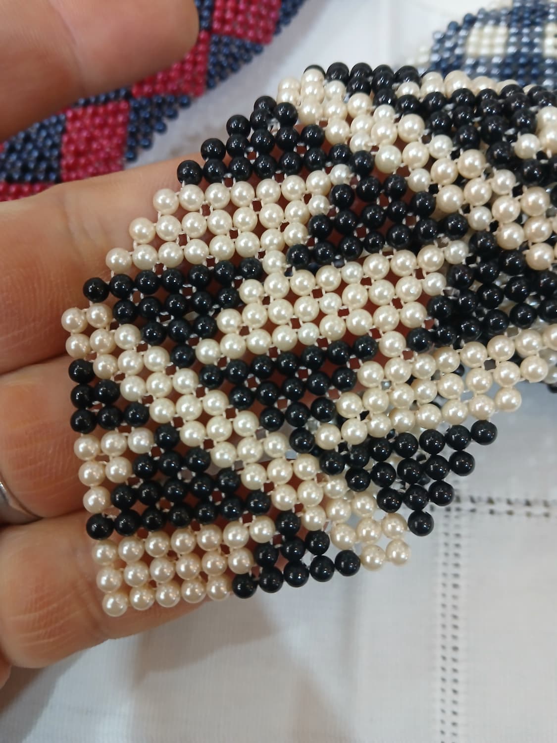 70,s-80,s 빈티지 비즈 넥타이 상품이미지4