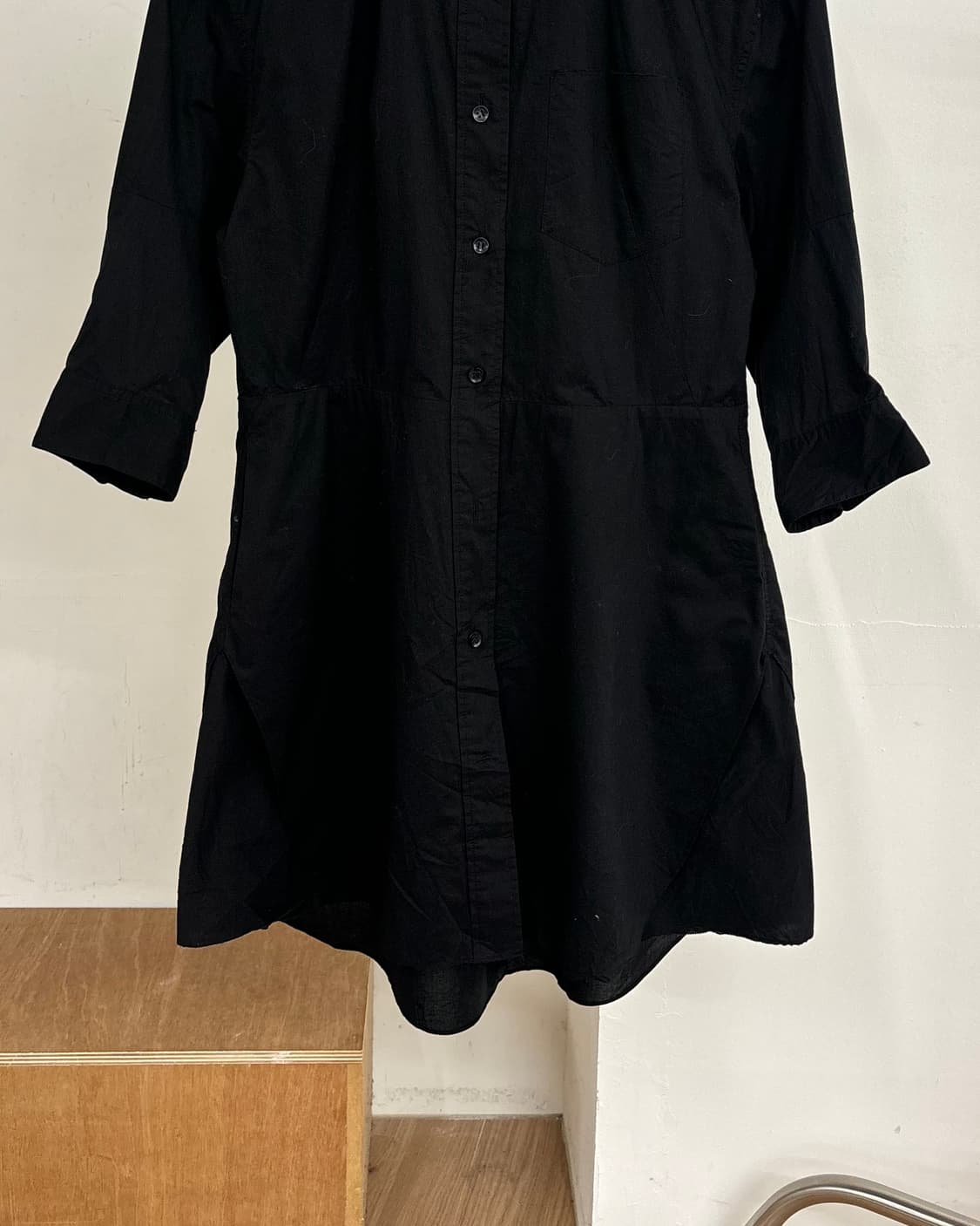 아크네스튜디오 블랙 디 솔리드 셔츠 원피스 상품이미지5