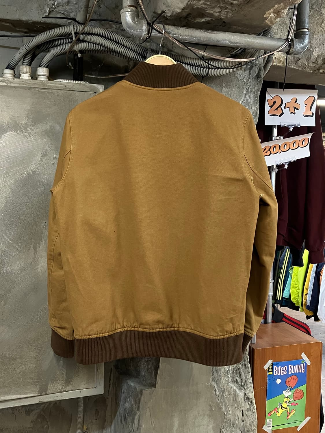 후아유 바시티 자켓 브라운 M   #csz3546 상품이미지2