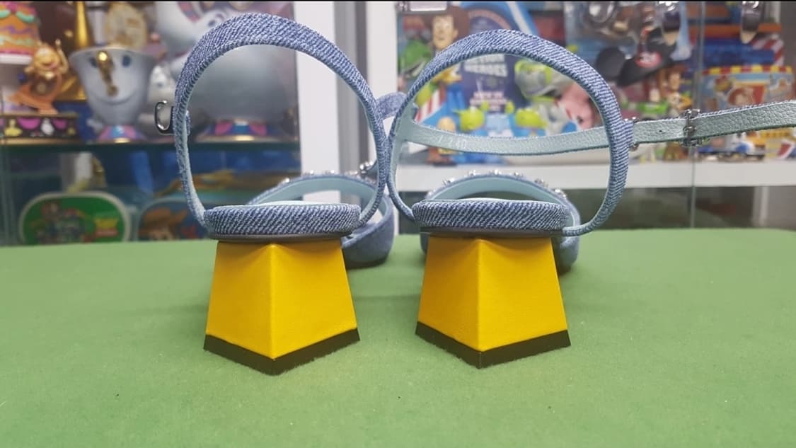 별 데님 가죽 수제화 상품이미지3