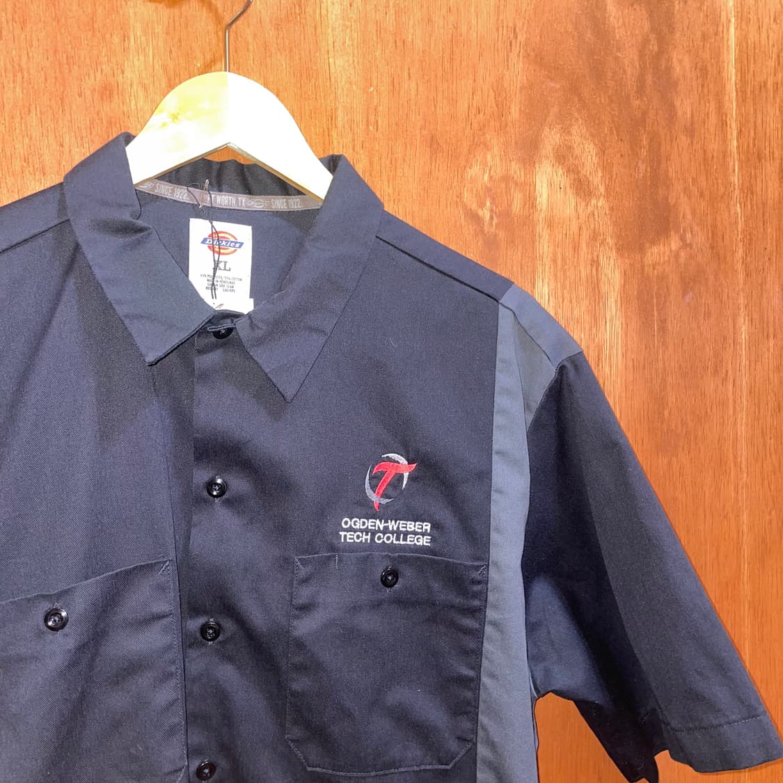 (XL) Dickies 디키즈 반팔 워크 셔츠 블랙 상품이미지2