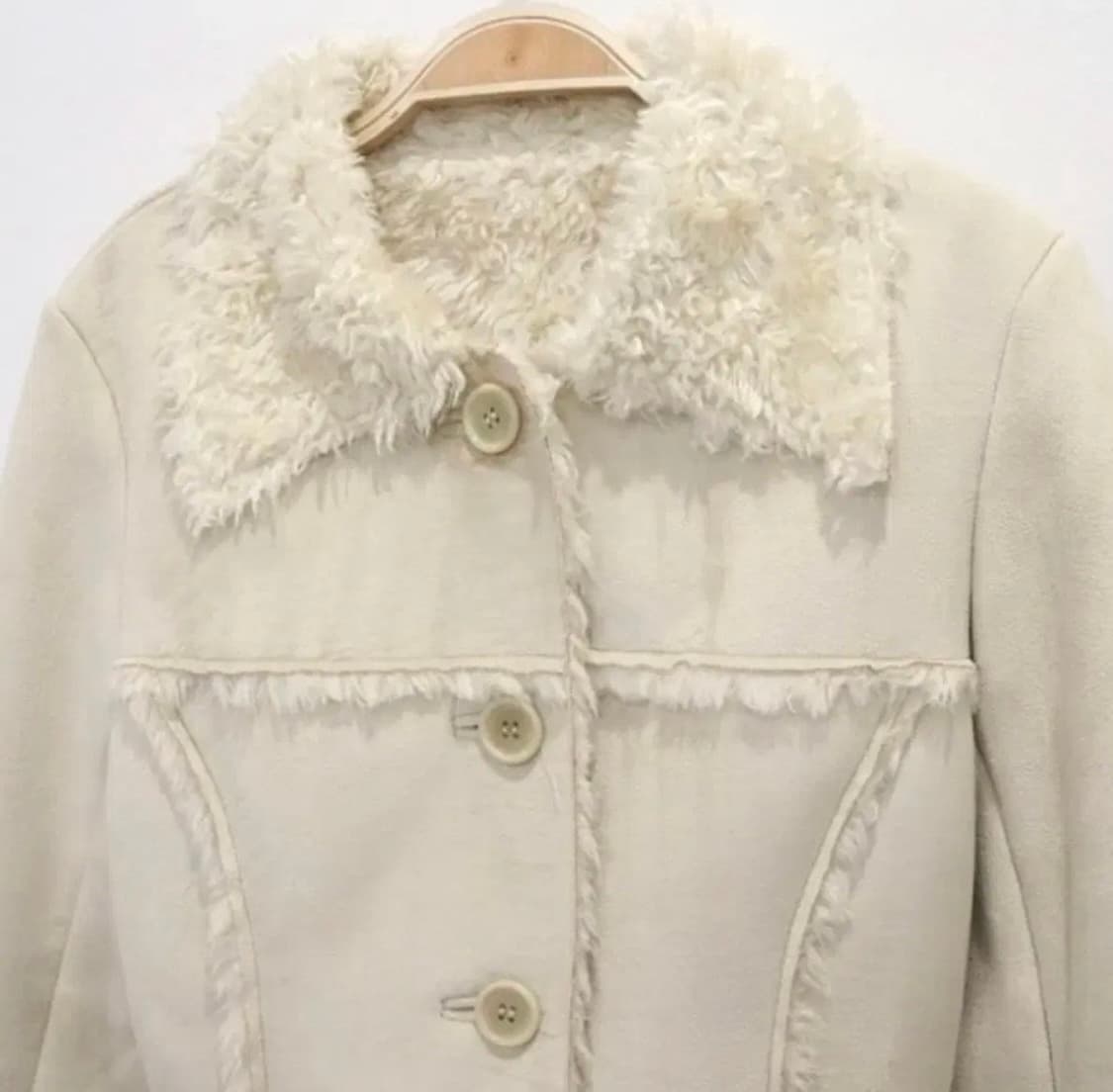 빈티지 퍼 베이지 무스탕 자켓 상품이미지2