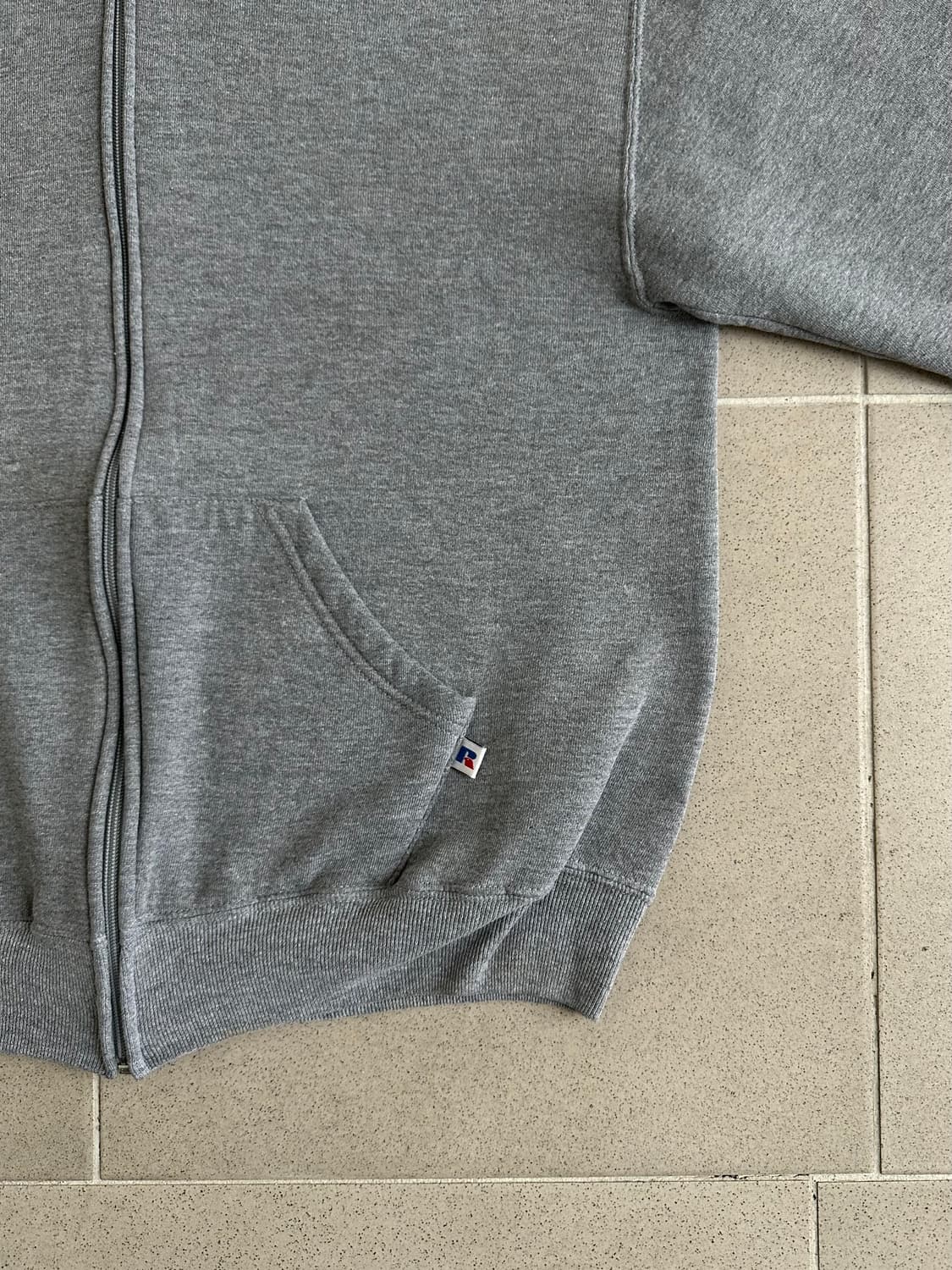 90s 빈티지 러셀 후드집업 그레이 M 상품이미지3