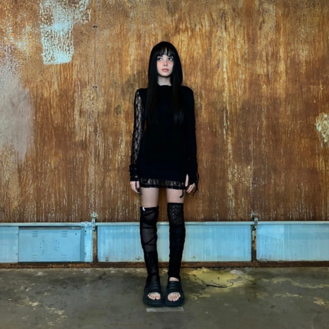 bnfrom 비엔프롬 프롬 레이스 후드 원피스 상품이미지1