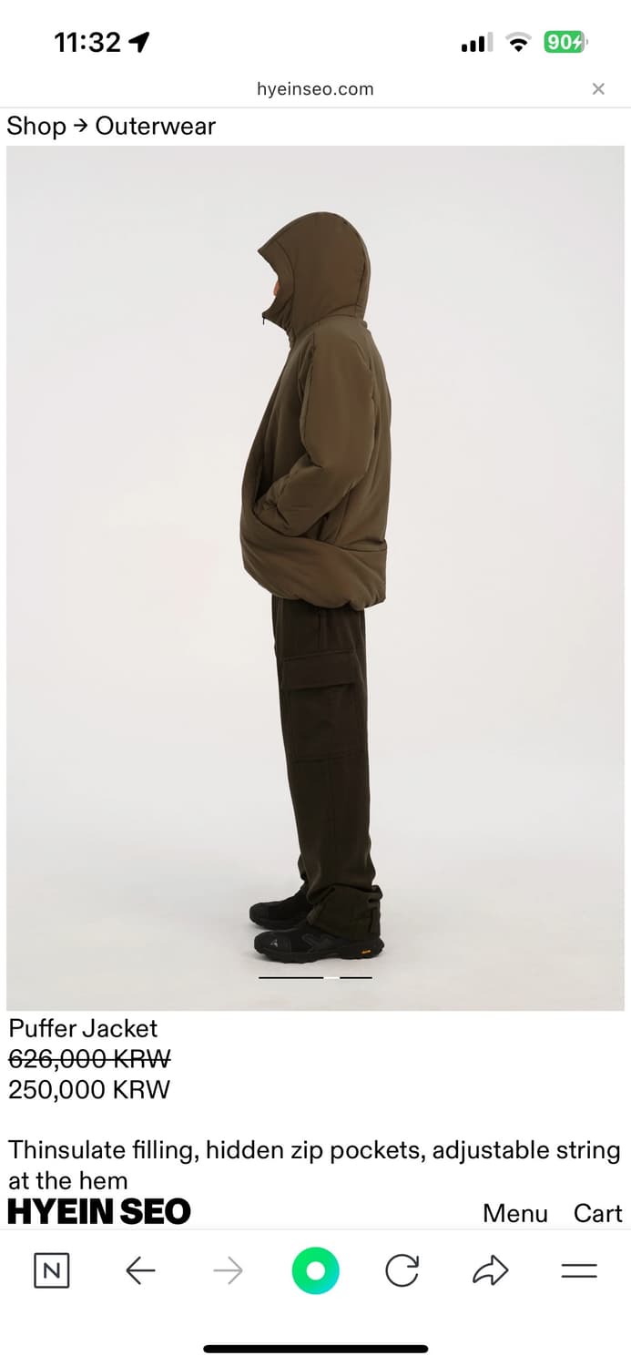 혜인서 패딩 푸퍼 자켓 사이즈3 상품이미지5