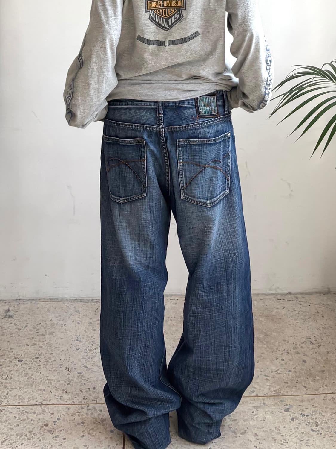 90s’빈티지 자수 힙합팬츠 상품이미지1