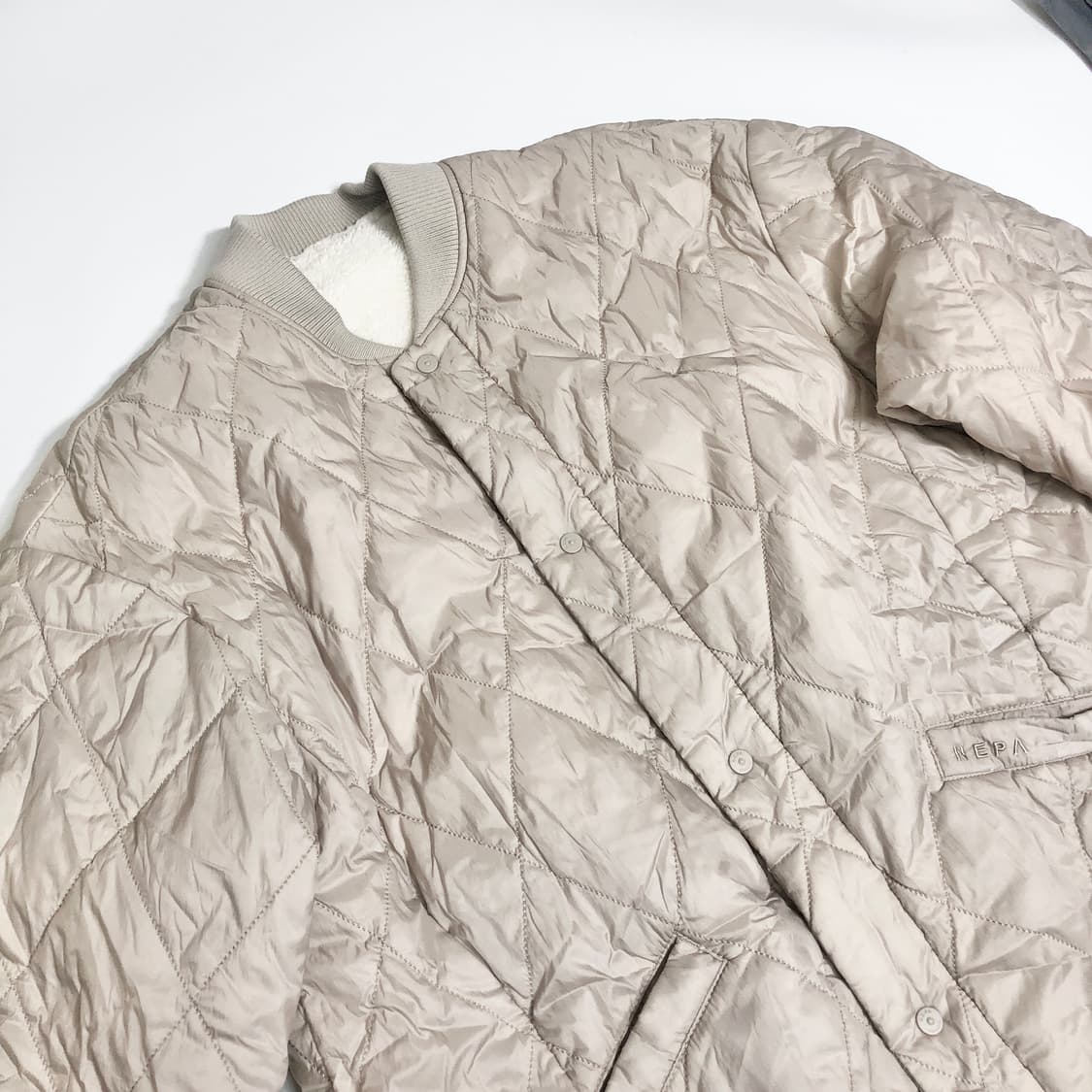 네파 리버시블 뽀글이 롱 점퍼 L 상품이미지2