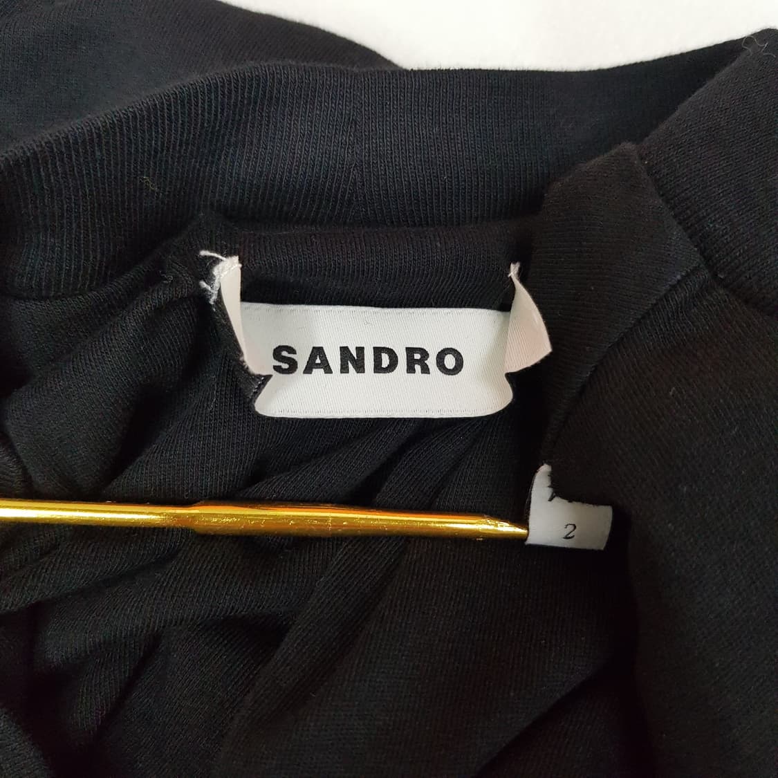 산드로 숄더패드 슬리브리스 티셔츠 M사이즈 상품이미지7