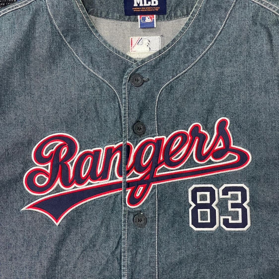 MLB 텍사스레인져스 야구져지 데님 빈티지 상품이미지2