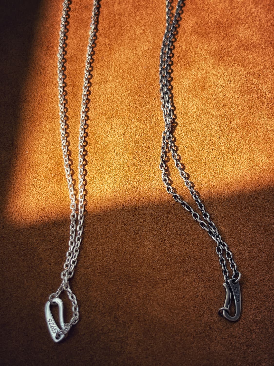 실버 2.1mm 체인목걸이 (훅클라스프) 상품이미지4