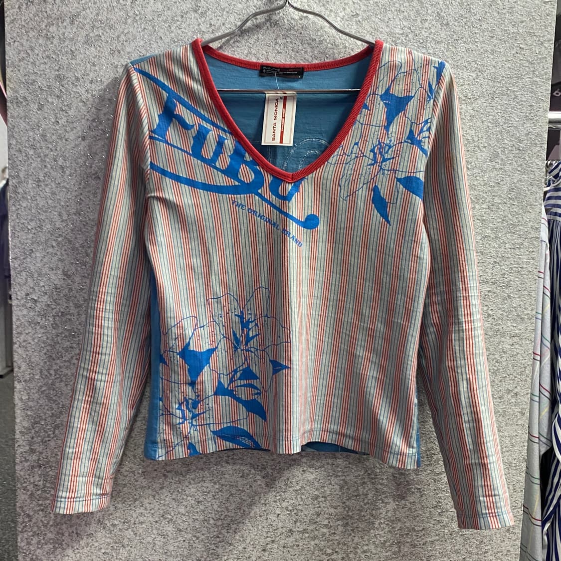 FUBU 스트라이프 그래픽 롱슬리브 B4630 상품이미지2