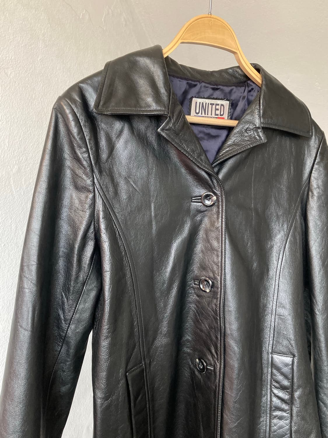 소가죽 싱글버튼 레더 자켓 상품이미지2