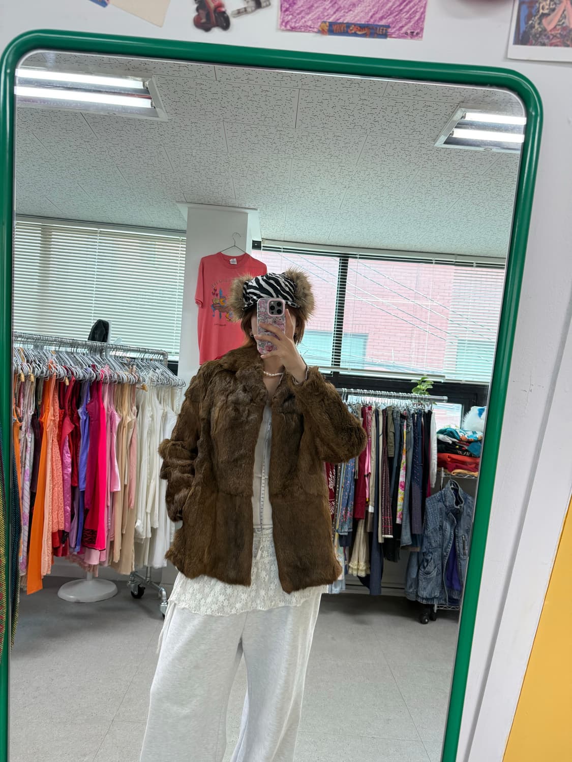 Rabbit fur jacket 상품이미지3