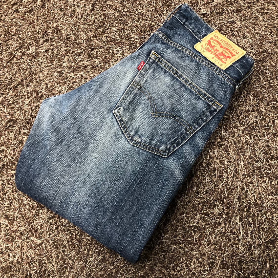 리바이스 504 워싱 데님 팬츠 상품이미지1