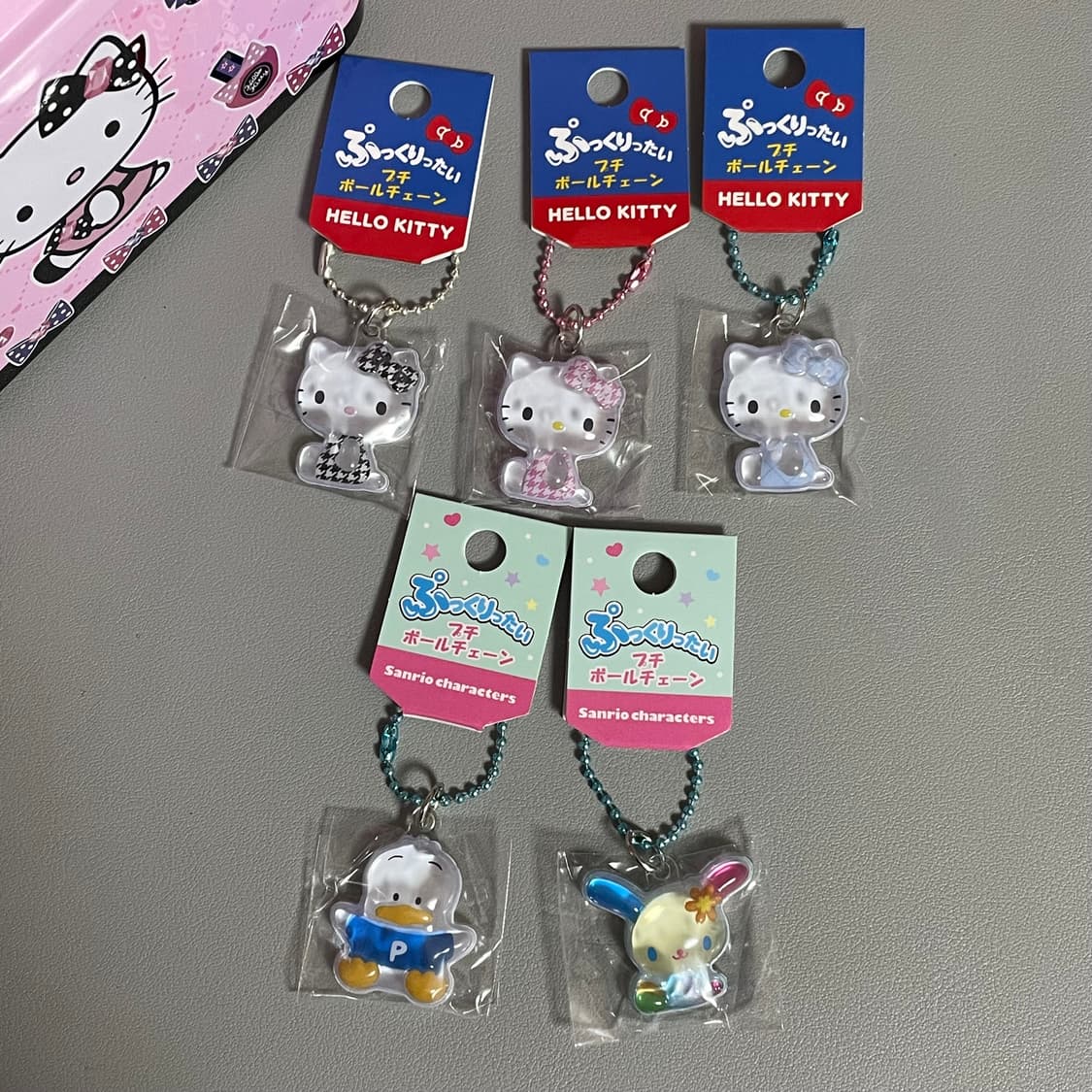 헬로키티 페클 우사하나 봉봉드롭 키링 상품이미지1