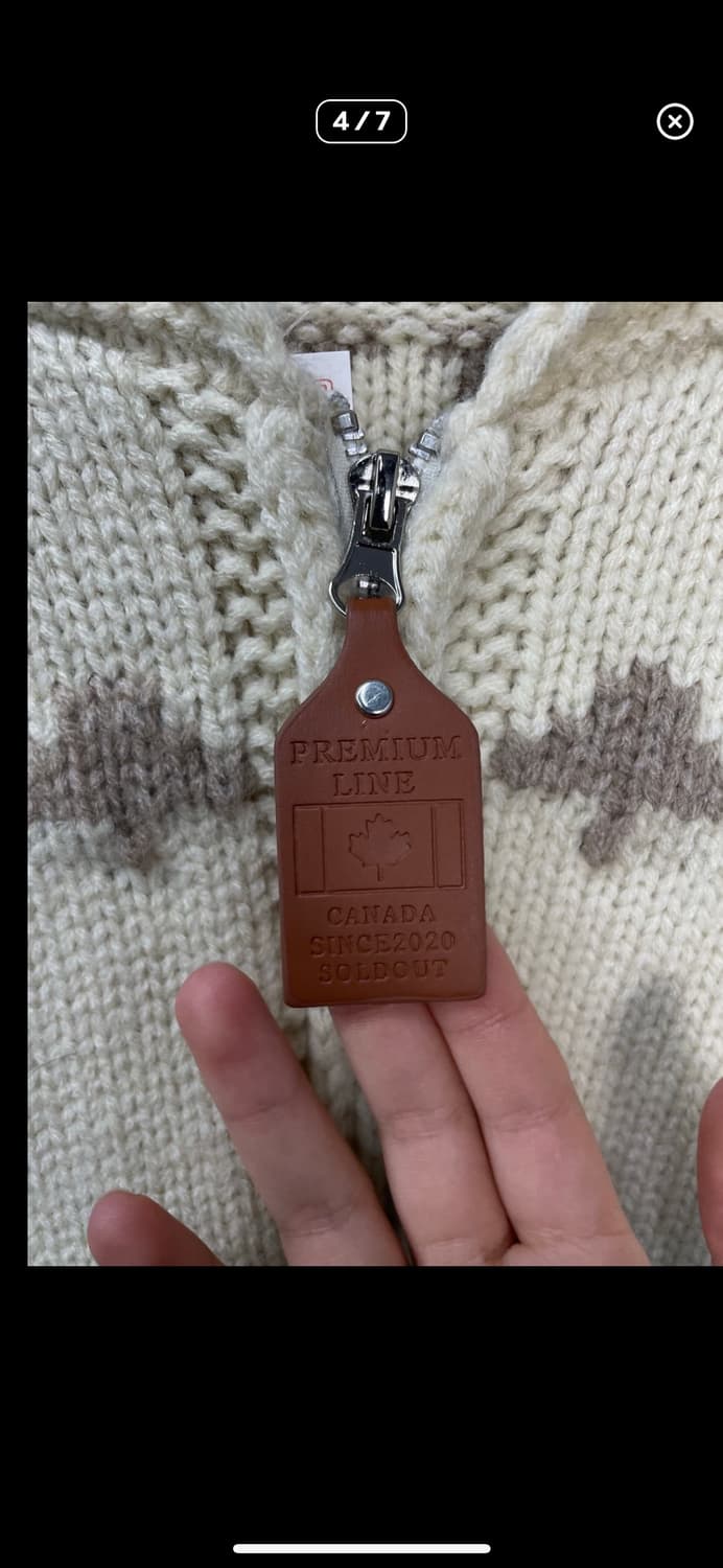 JPN 빈티지 90s 스키 코위찬 니트집업 자켓 A2912 상품이미지4