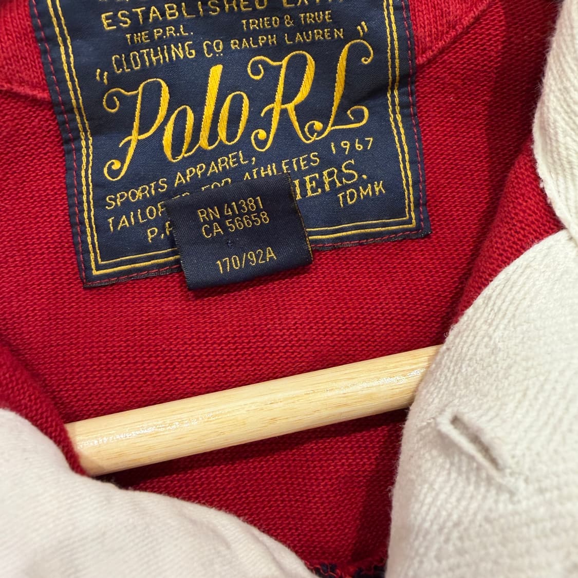 폴로 랄프로렌 베어 로고 럭비티 상품이미지5