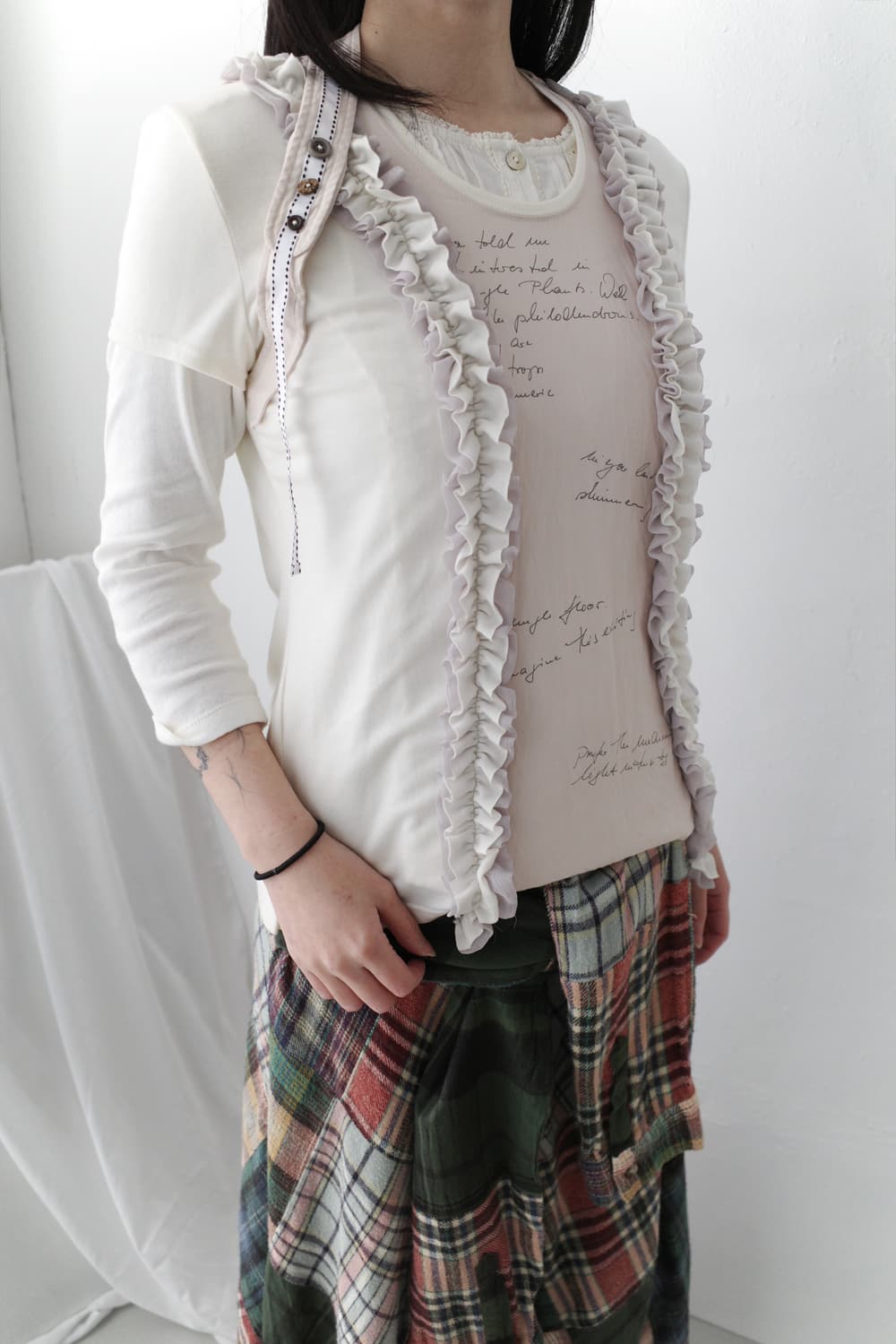 frill lettering half T  상품이미지7