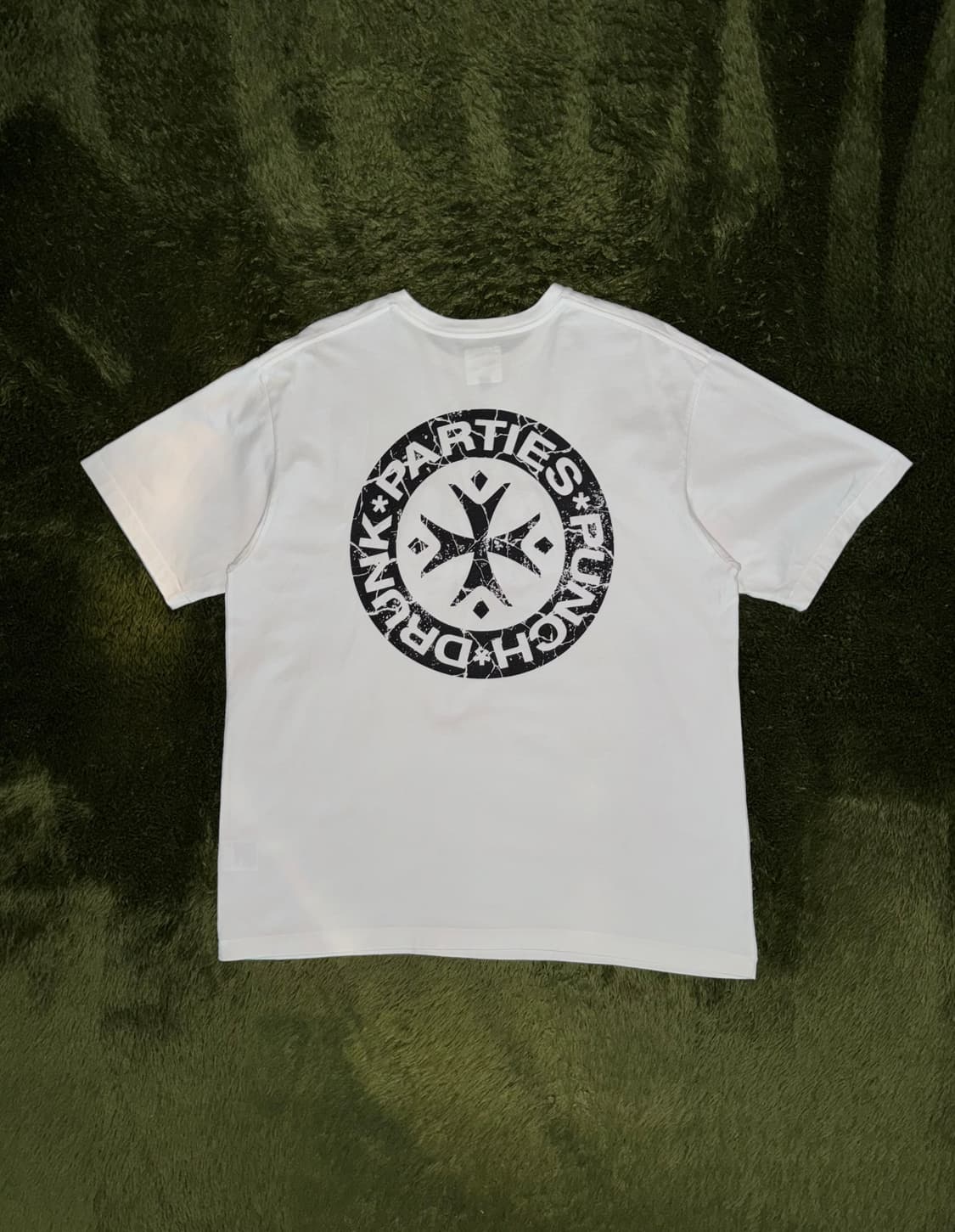 [3] 펀치드렁크파티즈 싱글 스티치 로고 티셔츠 화이트 상품이미지7