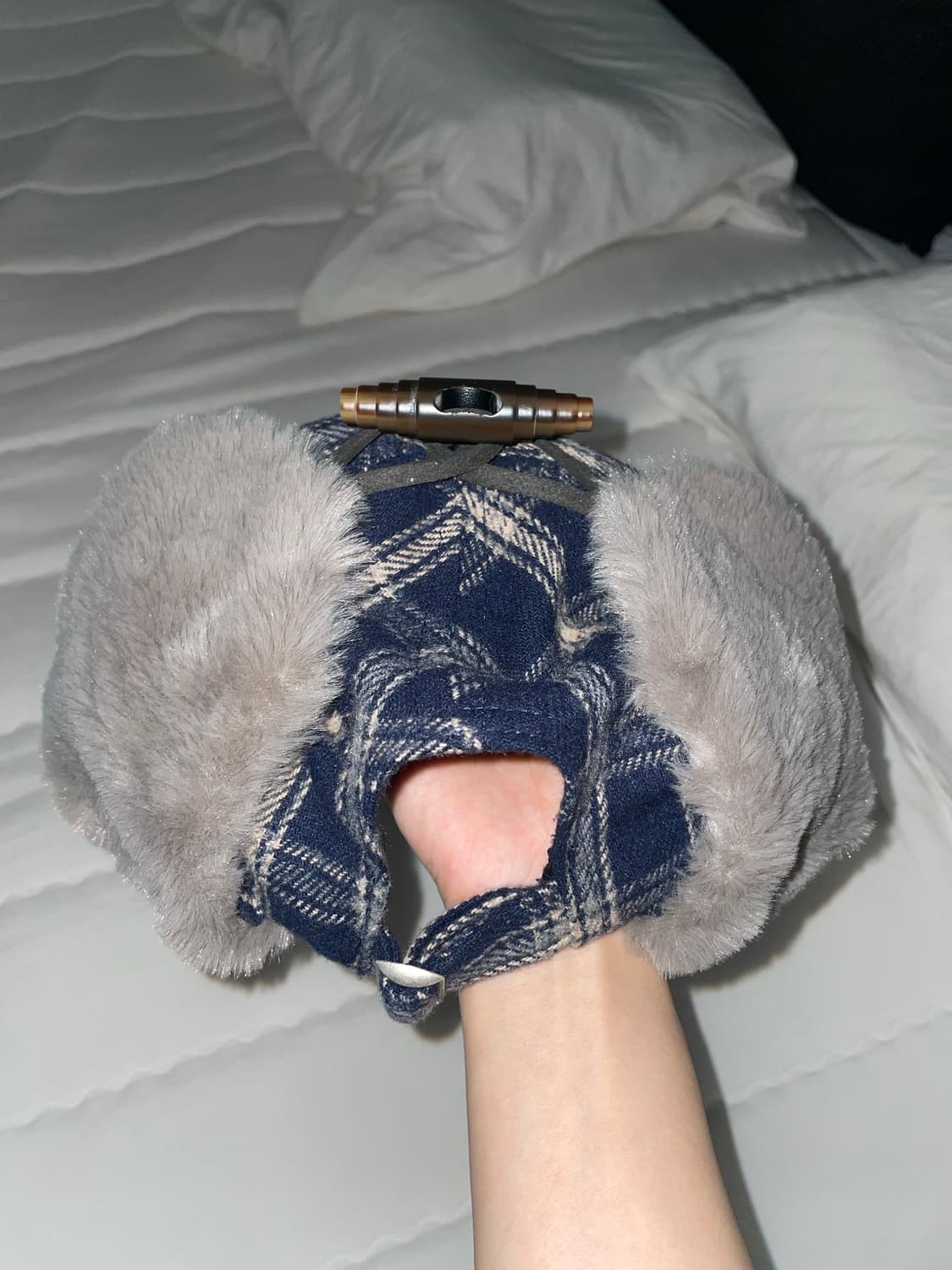 (새상품) 에이이에이이 웹 로고 트루퍼 캡 네이비 상품이미지5