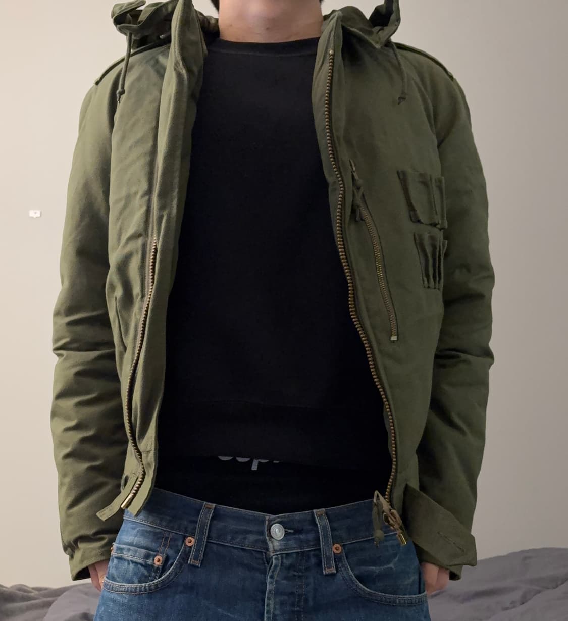 1985 캐나다군 AFV 탱커 자켓 스몰 롱 데드스탁 상품이미지2