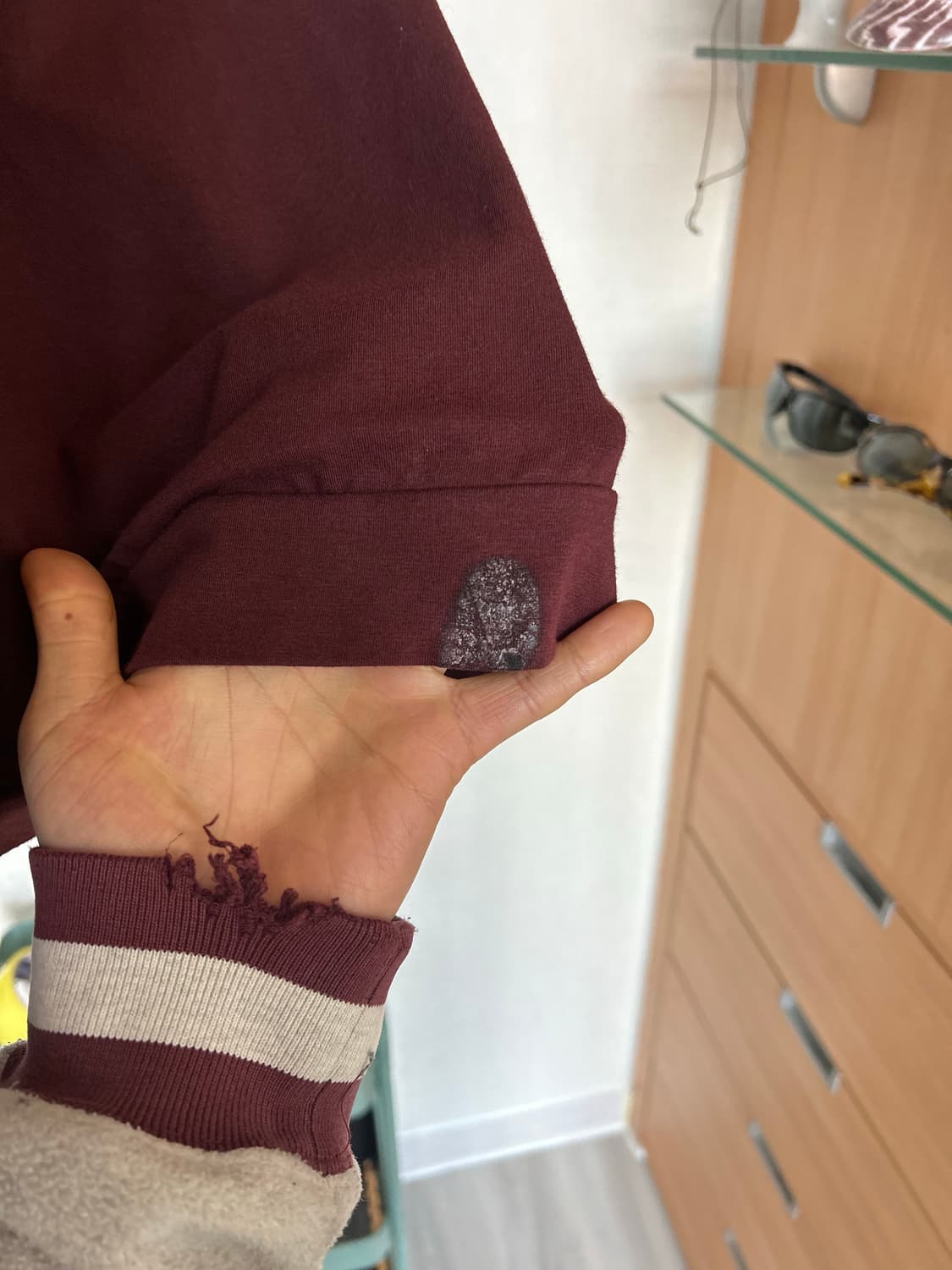 머듈 라운지 후드집업 버건디  4사이즈 상품이미지3