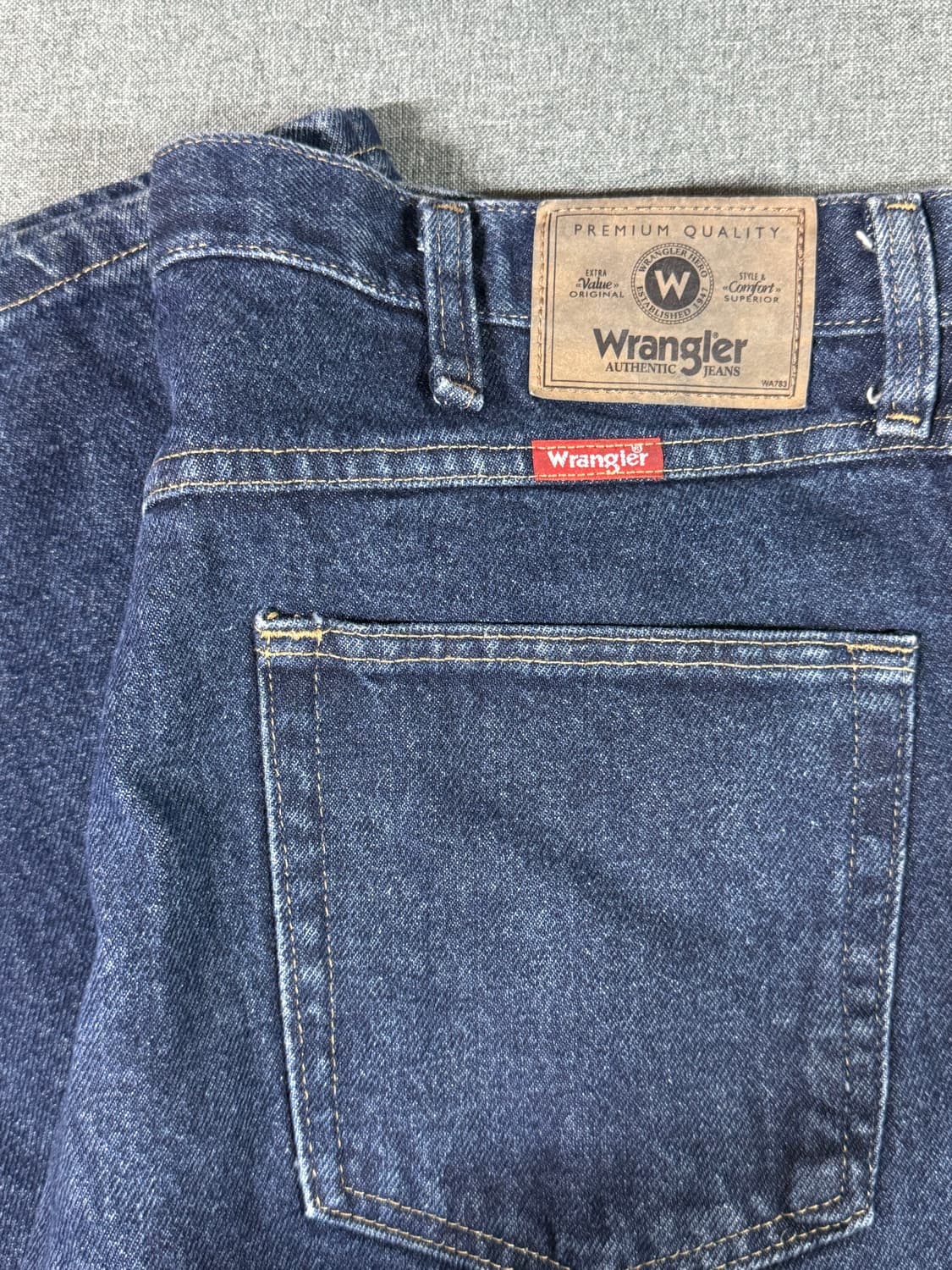 Premium Quality Wrangler 진청 데님 팬츠 상품이미지1