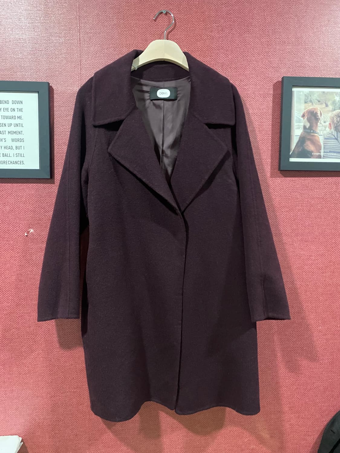 듀엘 버건디 코트66 상품이미지1