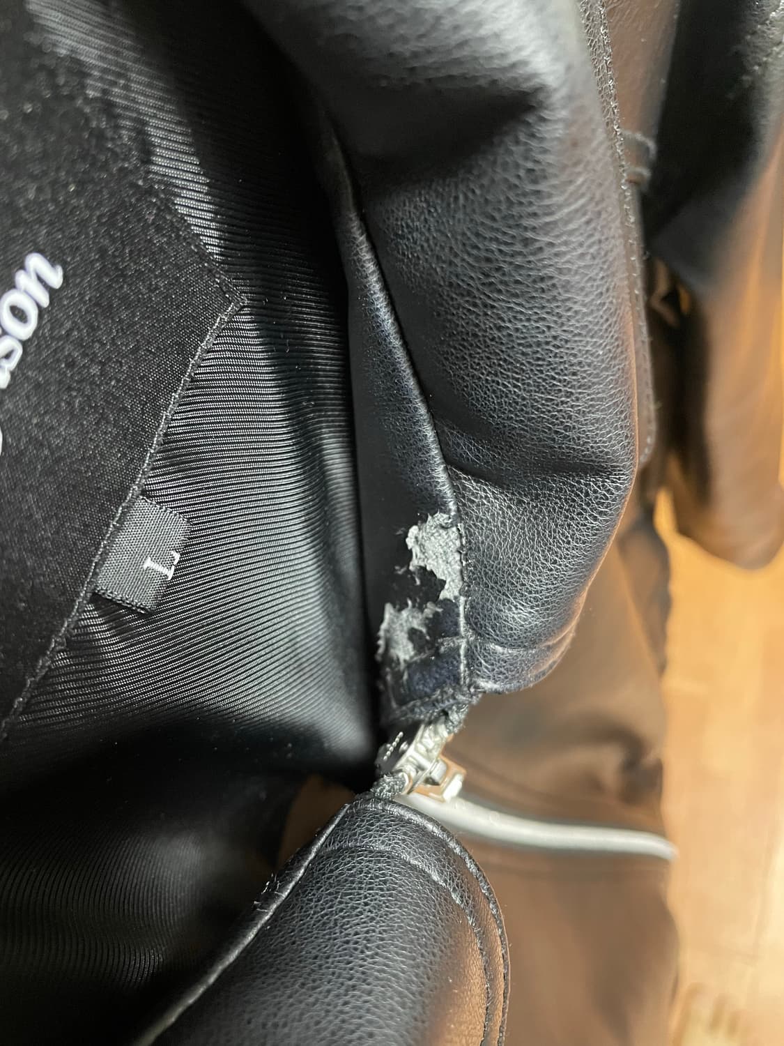 도프제이슨 비건레더 보머 자켓 상품이미지6