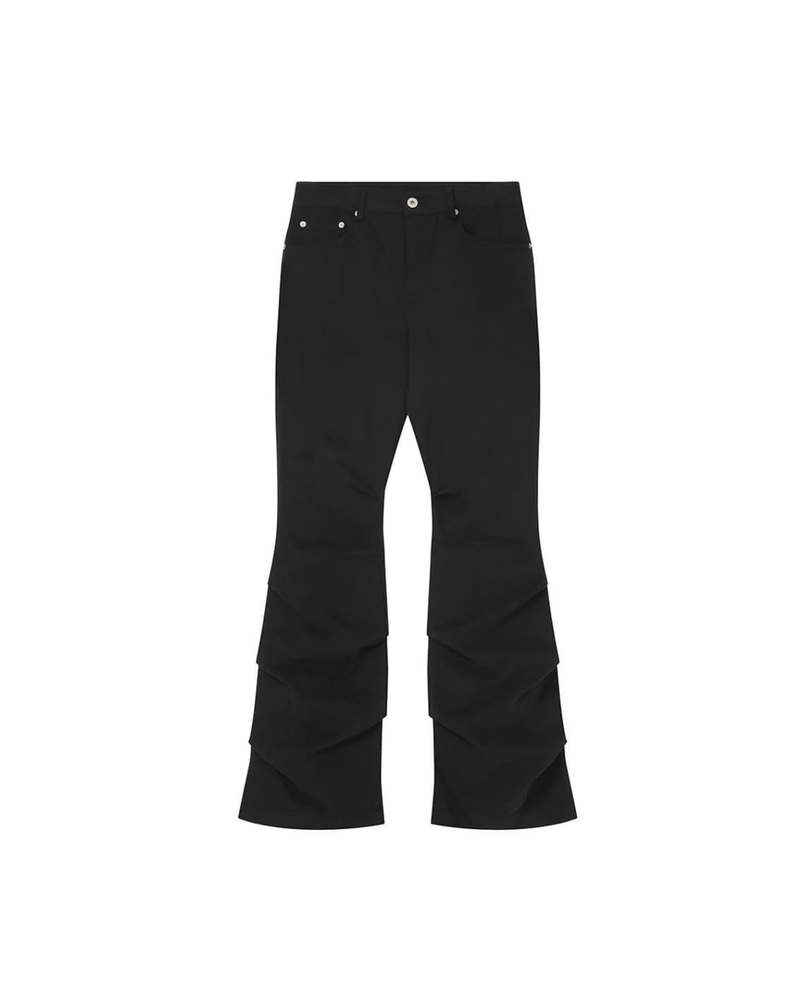 미세키 서울 Shirring bootscut pants BLACK 1 상품이미지1