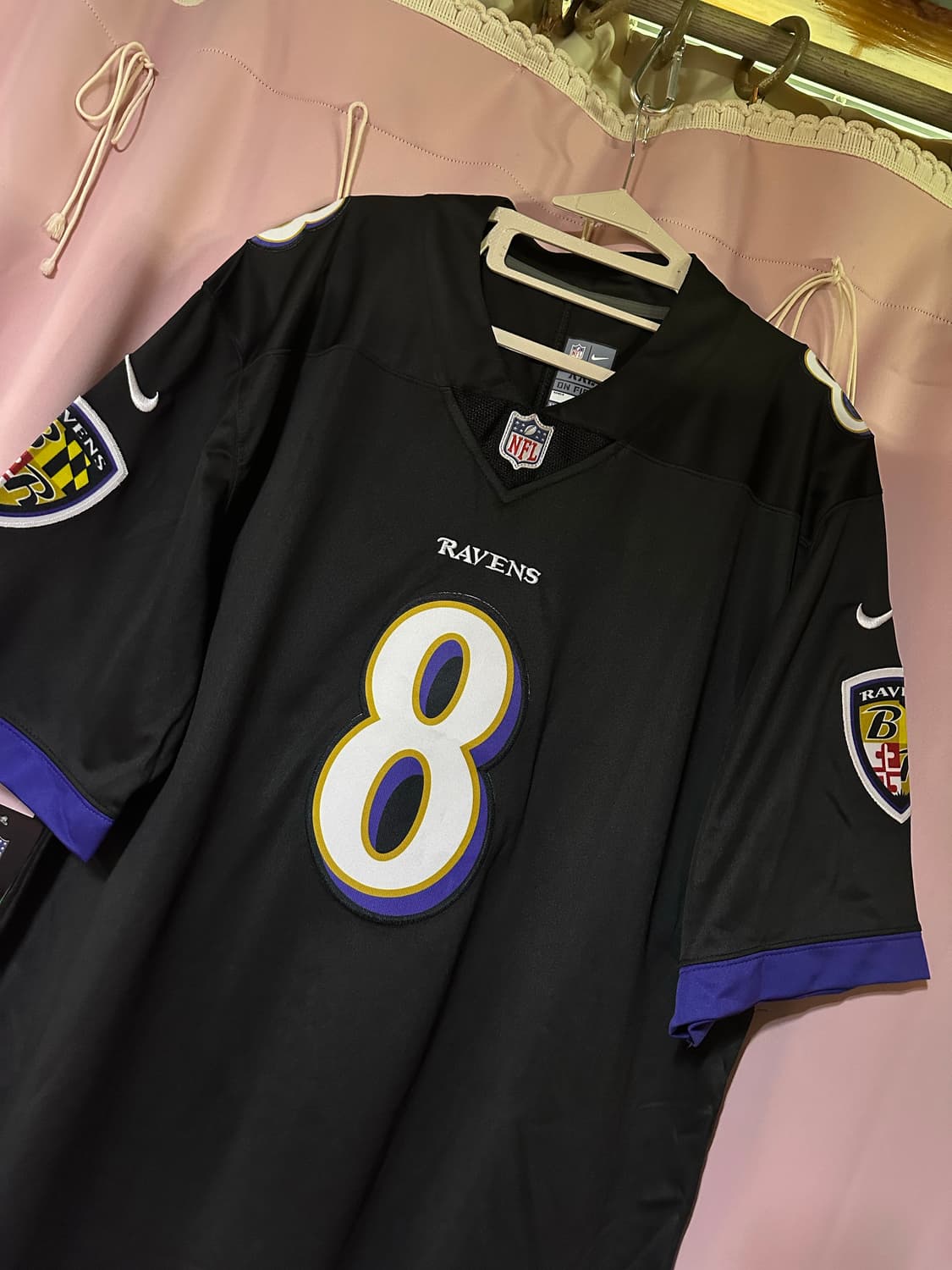 나이키 NFL 볼티모어 레이븐스라마 잭슨 축구유니폼 나이키 반팔 미식축구 상품이미지3