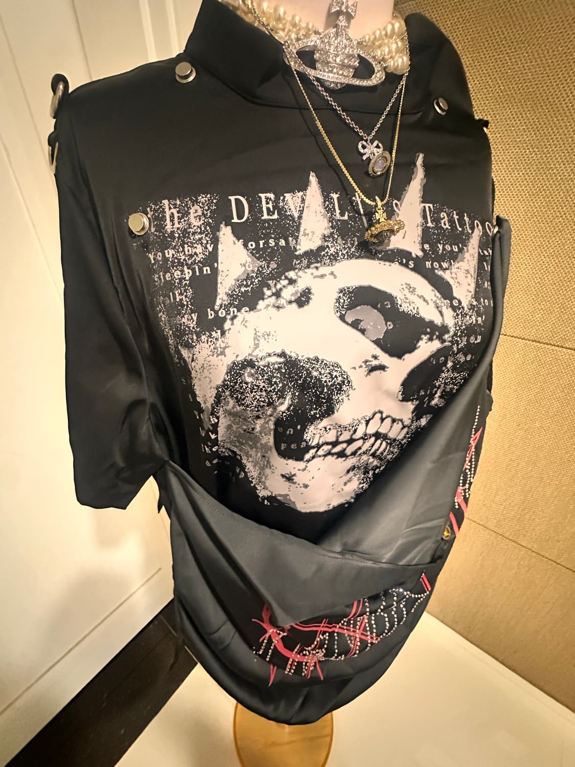 고스 펑크 언밸런스 나나깔 티셔츠 상품이미지2