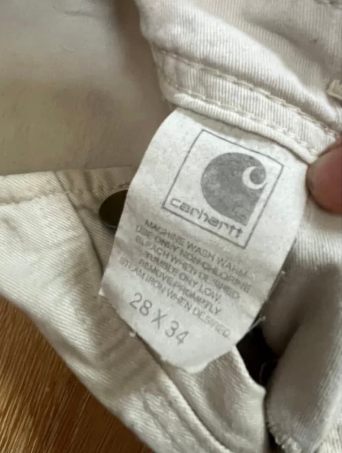 칼하트 오버롤 멜빵 팬츠 베이지 28x34 상품이미지7