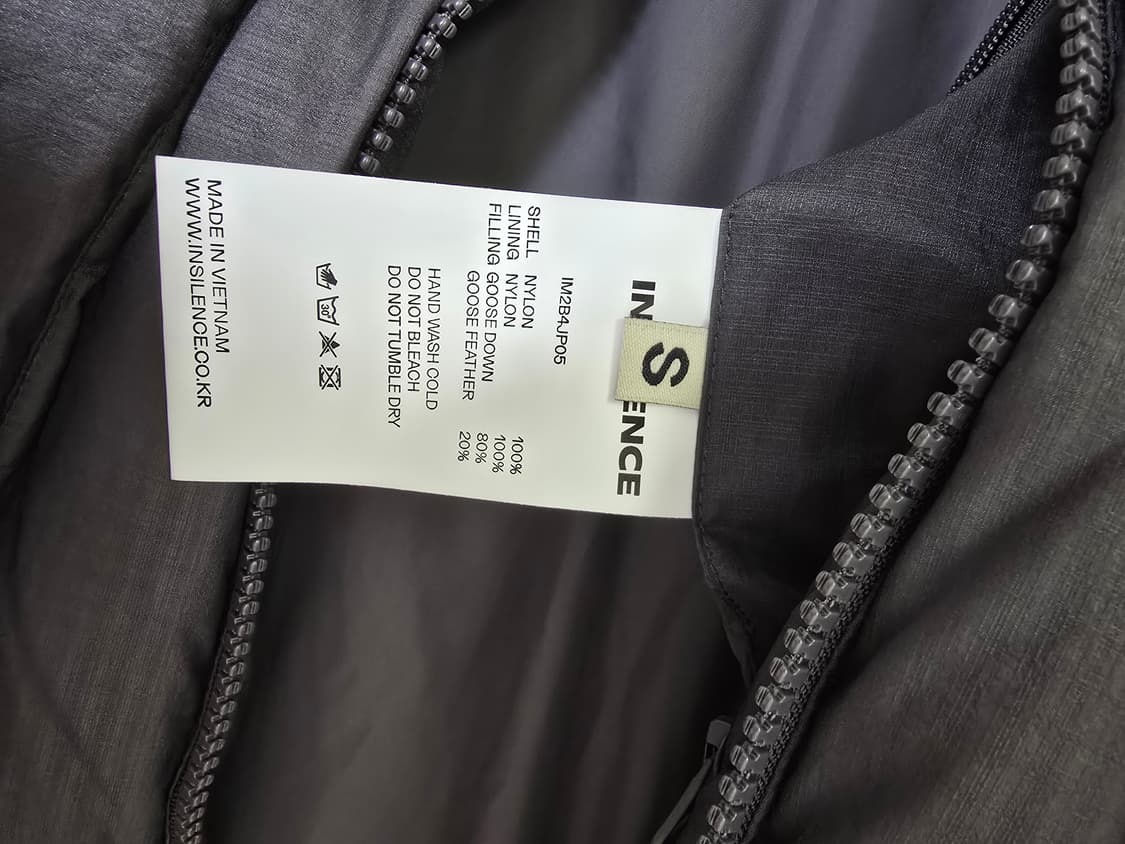 인사일런스 구스다운 숏패딩 상품이미지3