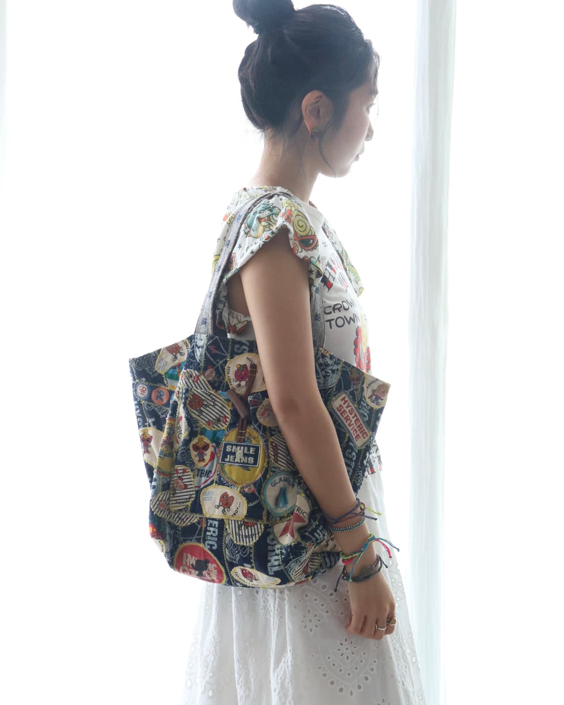 [Hysteric Mini] Patchwork Denim Tote Bag 상품이미지8