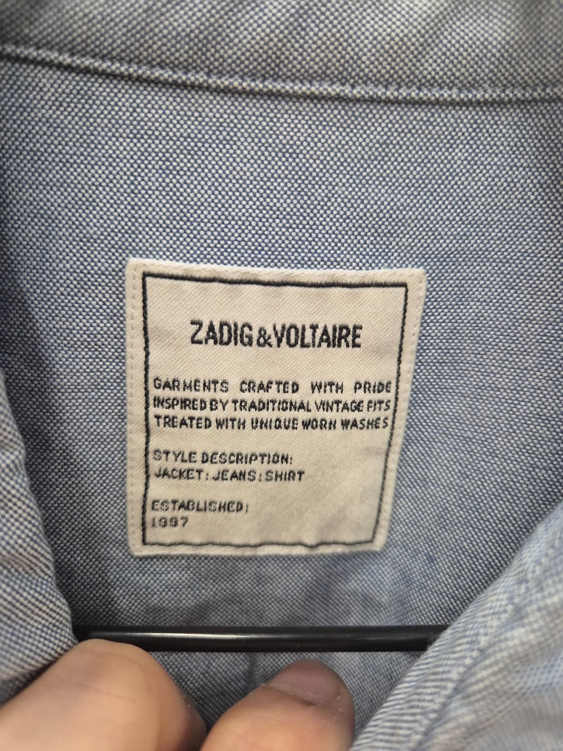 ZADIG&VOLTAIRE 셔츠 38사이즈 상품이미지7