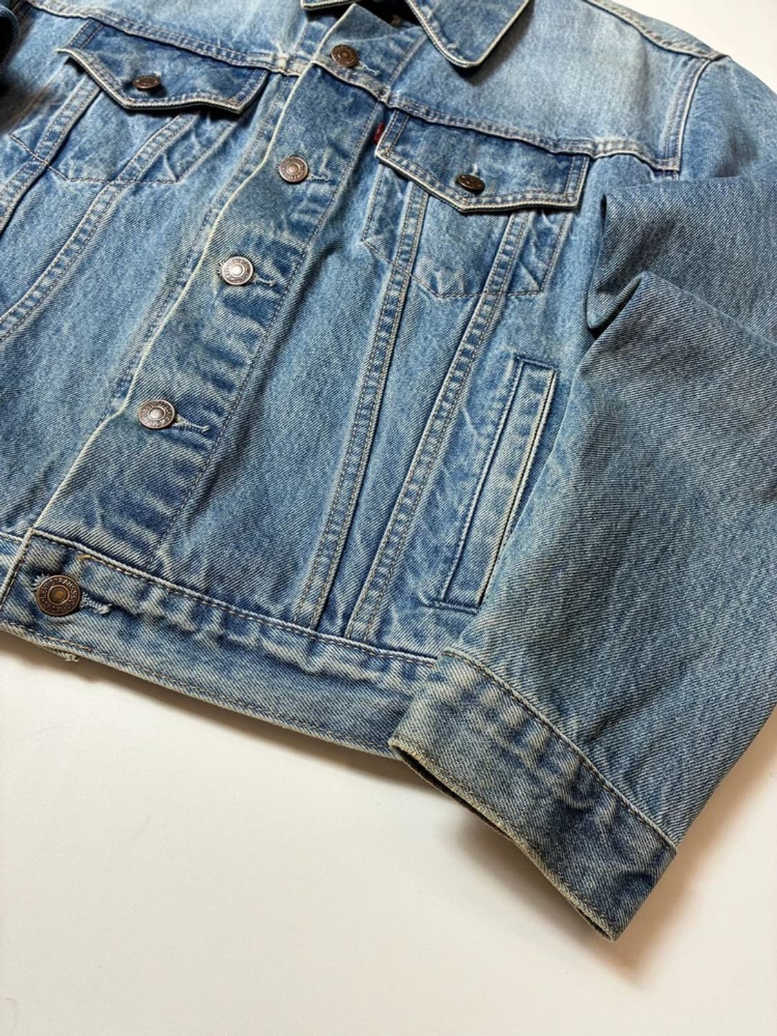 리바이스 00's 레드탭 인디고 숏 데님 트러커 자켓 PN9187 상품이미지4