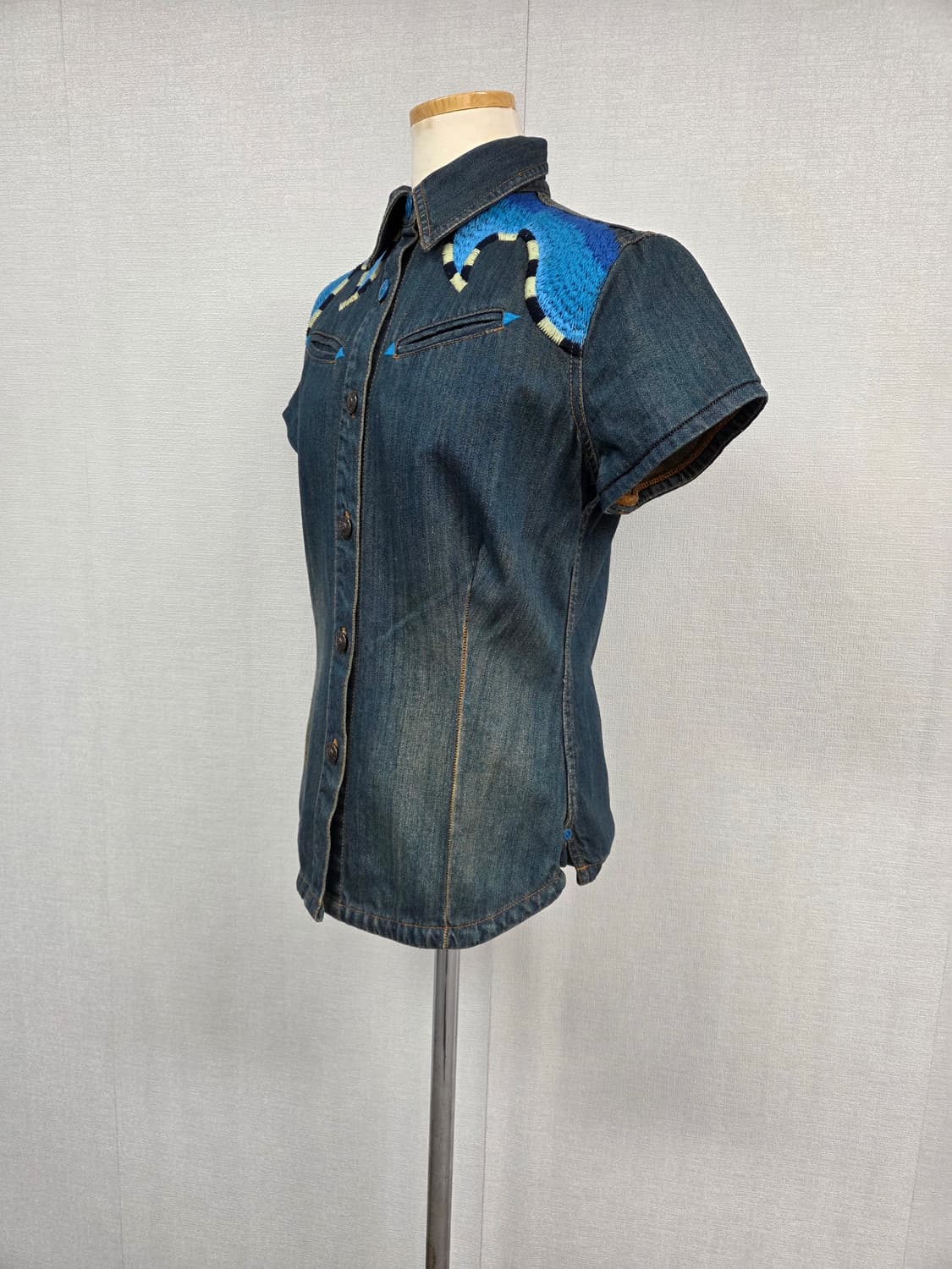 오일릴리   데님셔츠 상품이미지2