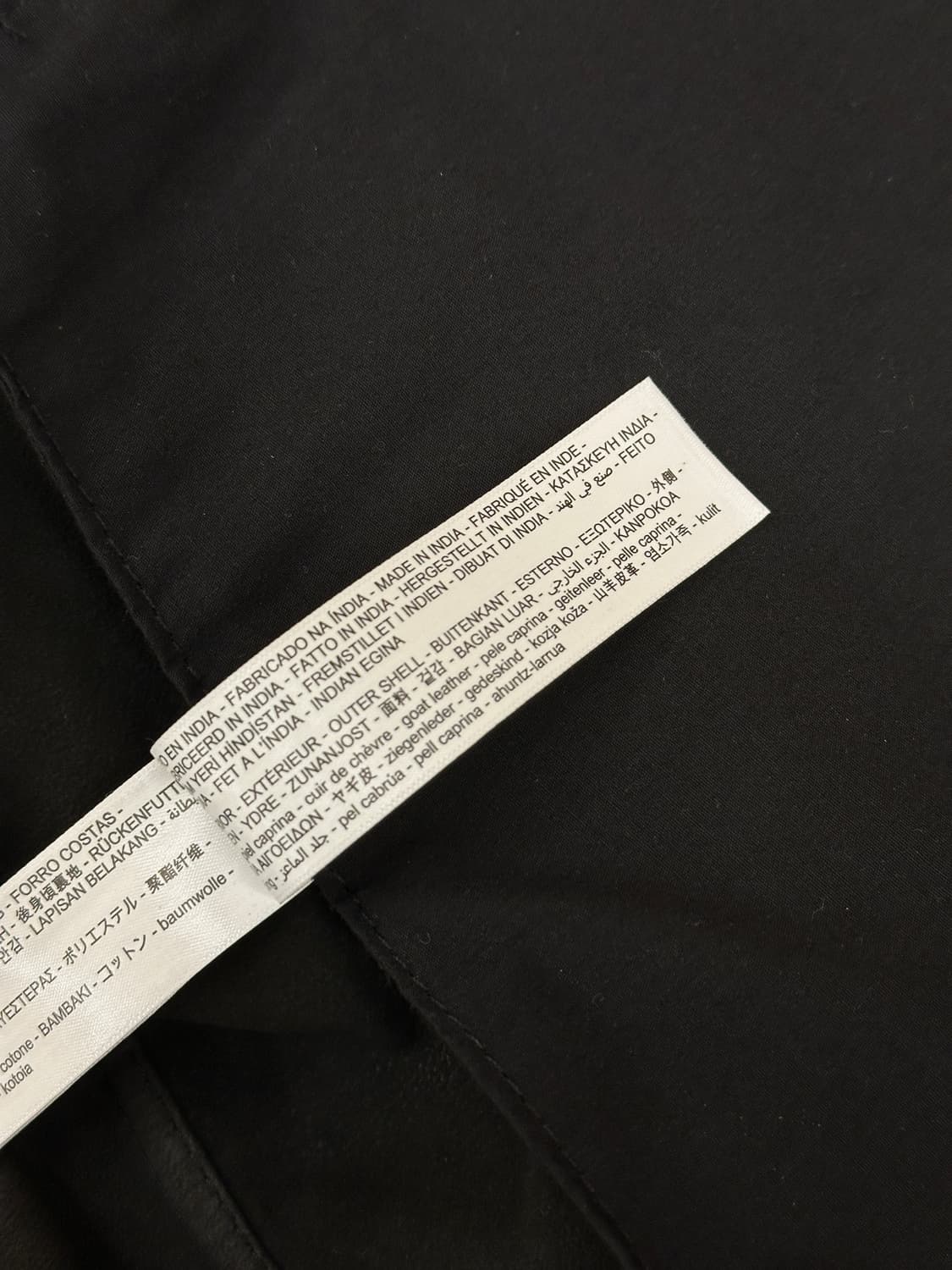 [새제품] 마시모두띠 고트스킨 스웨이드 가죽자켓 블루종 블랙 L 상품이미지3