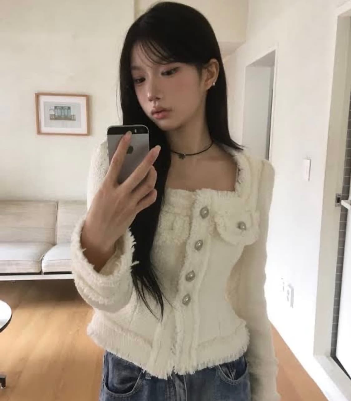 모디무드 트위드 자켓 상품이미지4