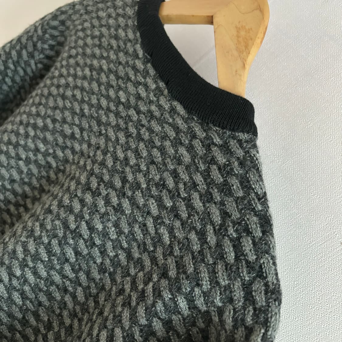 블랙앤화이트 골프 니트 95 163 일본 수입 정품 패턴 상품이미지5