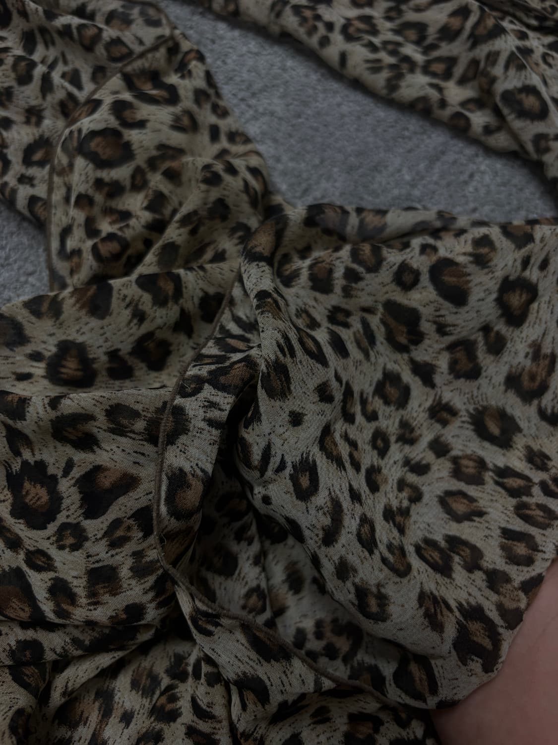Vintage punk grunge mood leopard scarf 상품이미지3