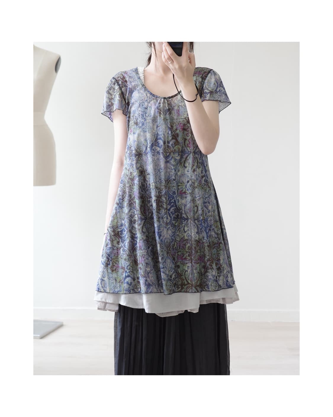 Mone sheer one-piece 상품이미지1
