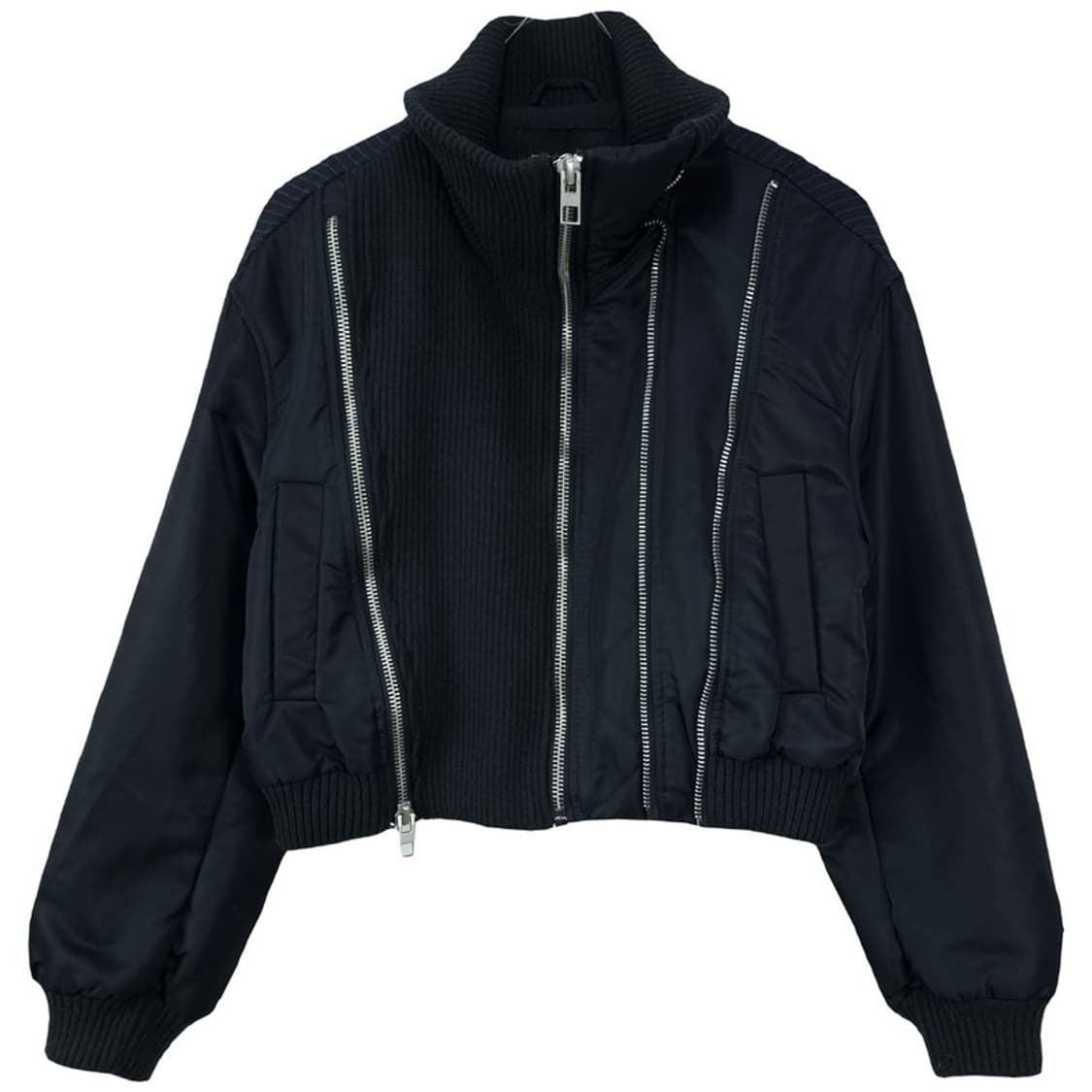 [자라] 하이넥 크롭 오버핏 블루종 봄버 자켓 M19346 상품이미지2