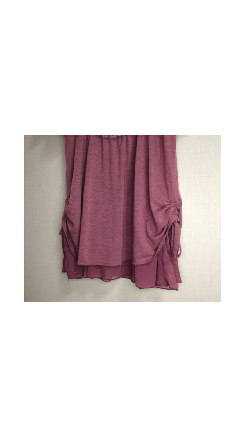 axes femme 엑시즈팜 레이스 퍼플 셔링 반팔 튜닉 상품이미지4