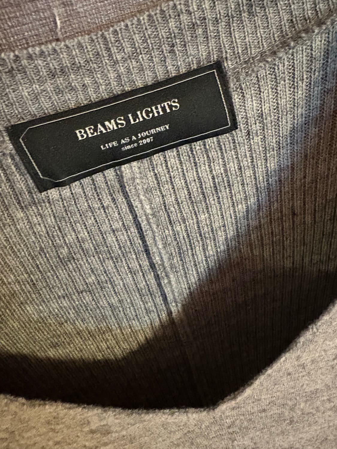 BEAMS LIGHTS 니트 롱 원피스 회색 38 상품이미지2