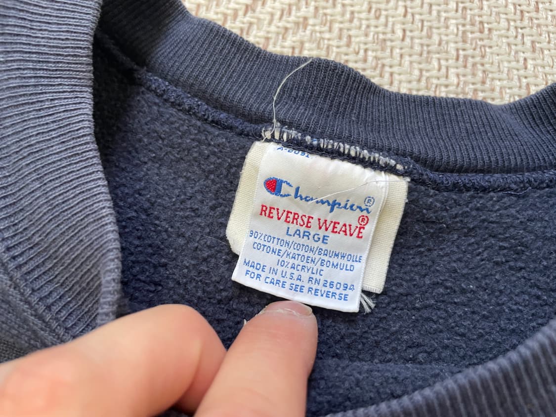 90s usa 챔피온 리버스위브 그리넬 컬리지 스웻셔츠  상품이미지5