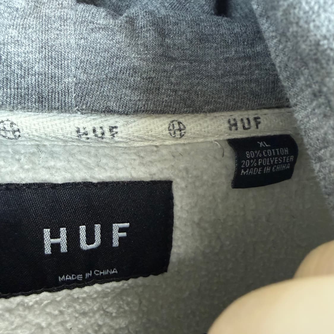 (XL) HUF 카모 프린팅 후드 티 그레이 상품이미지3