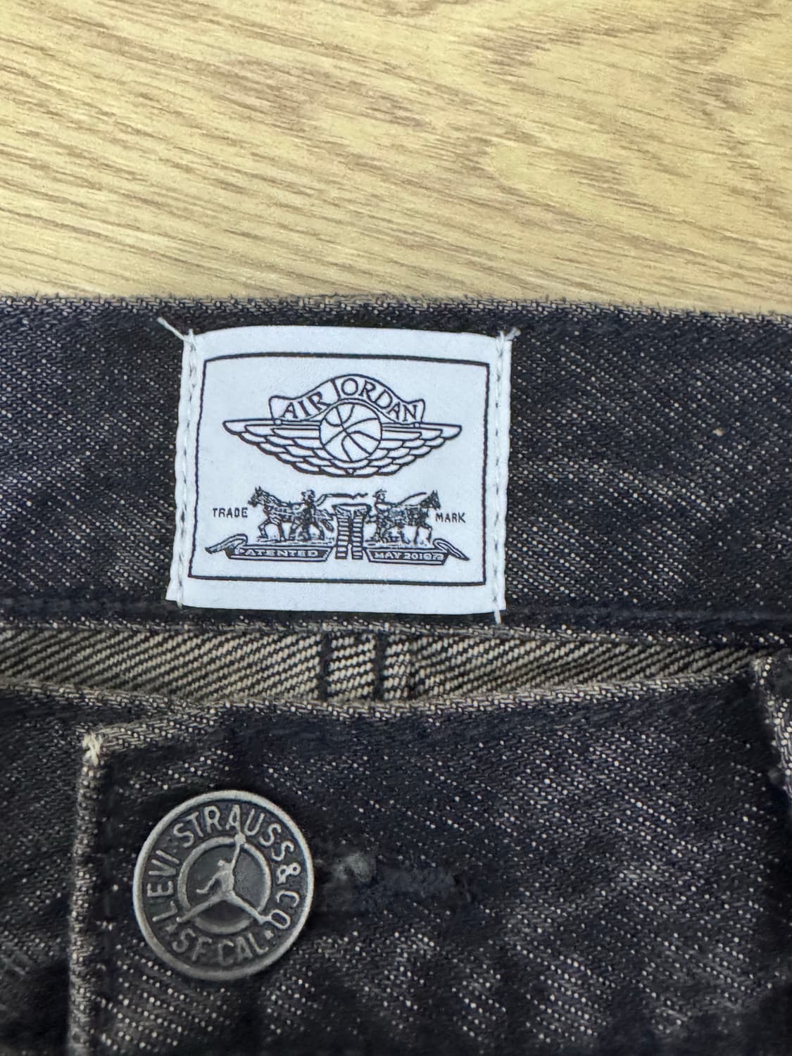 리바이스 조던 578 배기진 블랙 데님 팬츠 34x32 상품이미지5