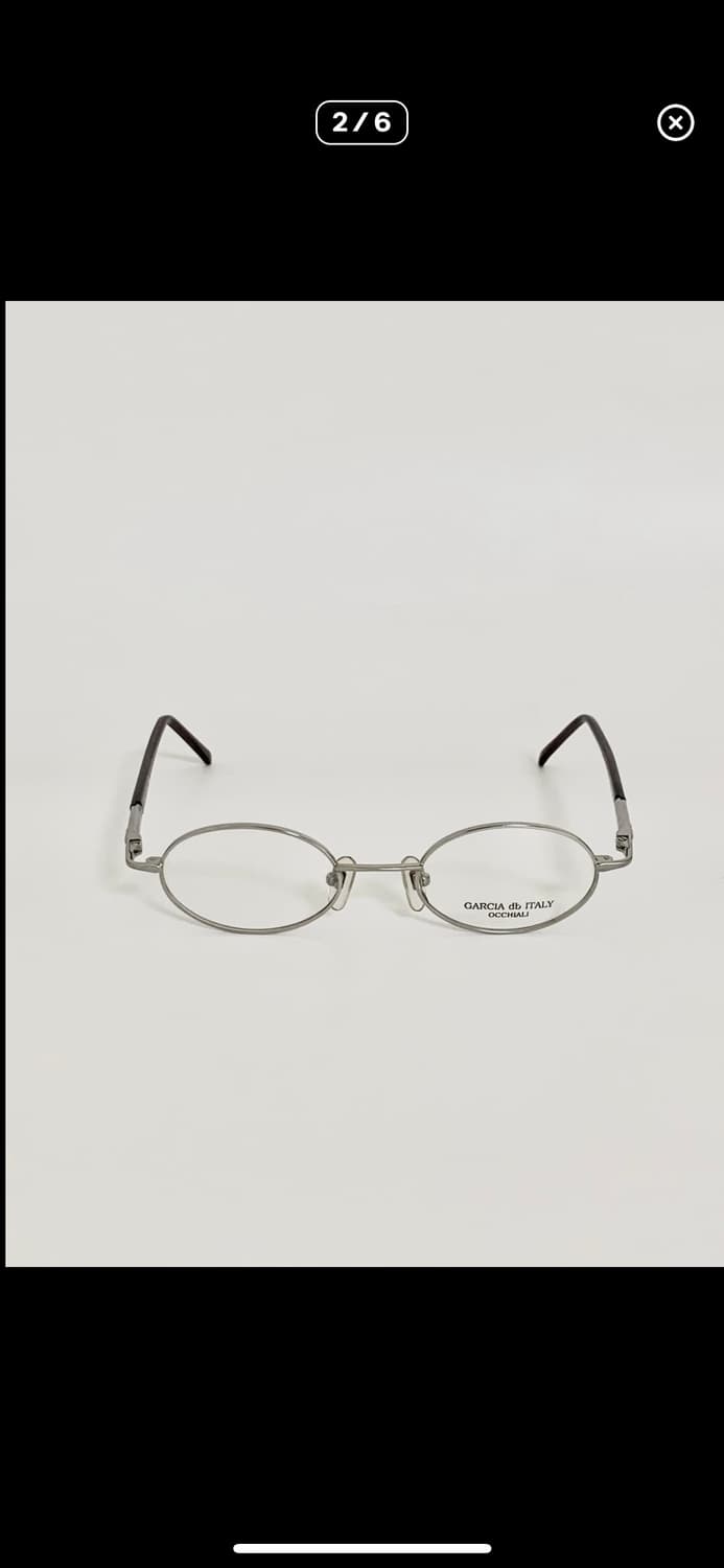 [픽키-148] GARCIA ITALY 오벌 실버 메탈 안경 상품이미지2